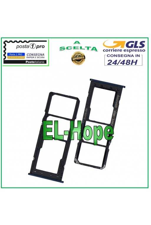 SLOT CARRELLO VANO SCHEDA NANO SIM CARD SD SAMSUNG GALAXY A10 SM A105 F/DS NERO SLOT CARRELLO VANO SCHEDA NANO SIM CARD SD SAMSUNG GALAXY A10 SM A105 F/DS NERO