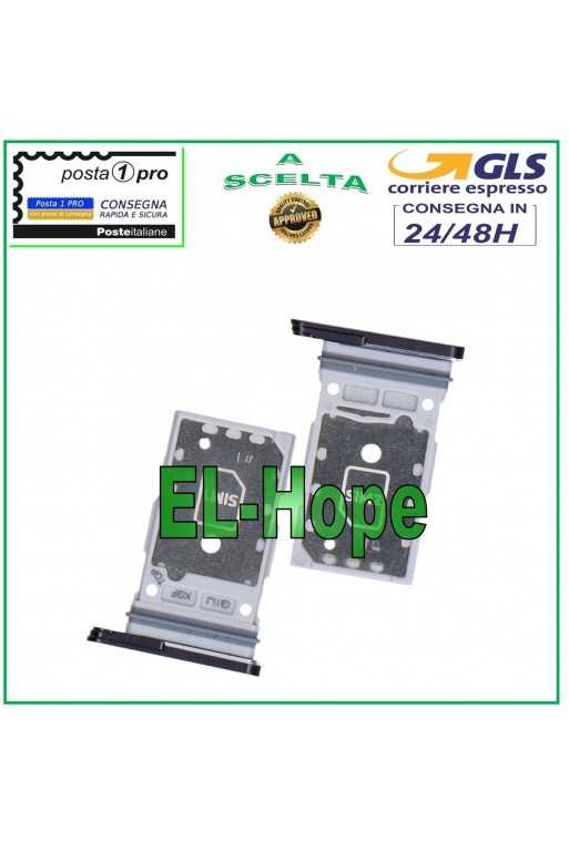 SLOT CARRELLO VANO DUAL SCHEDA NANO SIM SAMSUNG GALAXY S21 FE 5G SM-G990B NERO SLOT CARRELLO VANO DUAL SCHEDA NANO SIM SAMSUNG GALAXY S21 FE 5G SM-G990B NERO