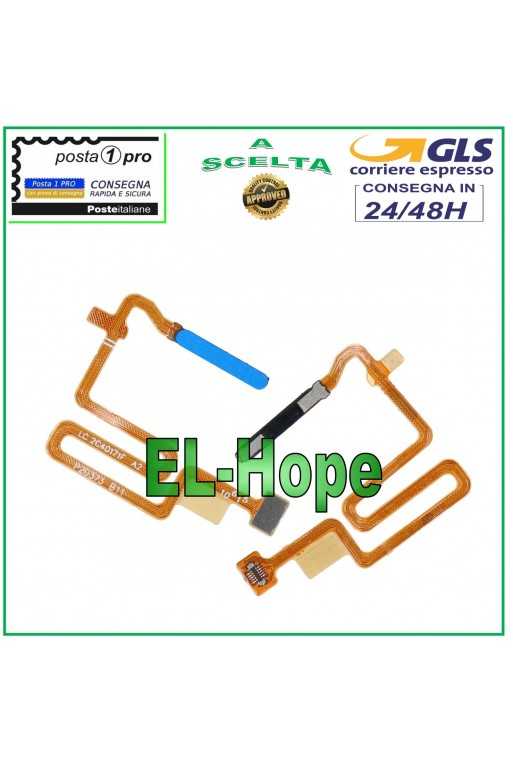 FLAT FLEX TASTO SENSORE IMPRONTA DIGITALE FINGERPRINT OPPO A54 5G CPH2195 BLU
